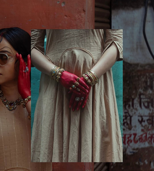 KAYA Embroidery Midi Dress