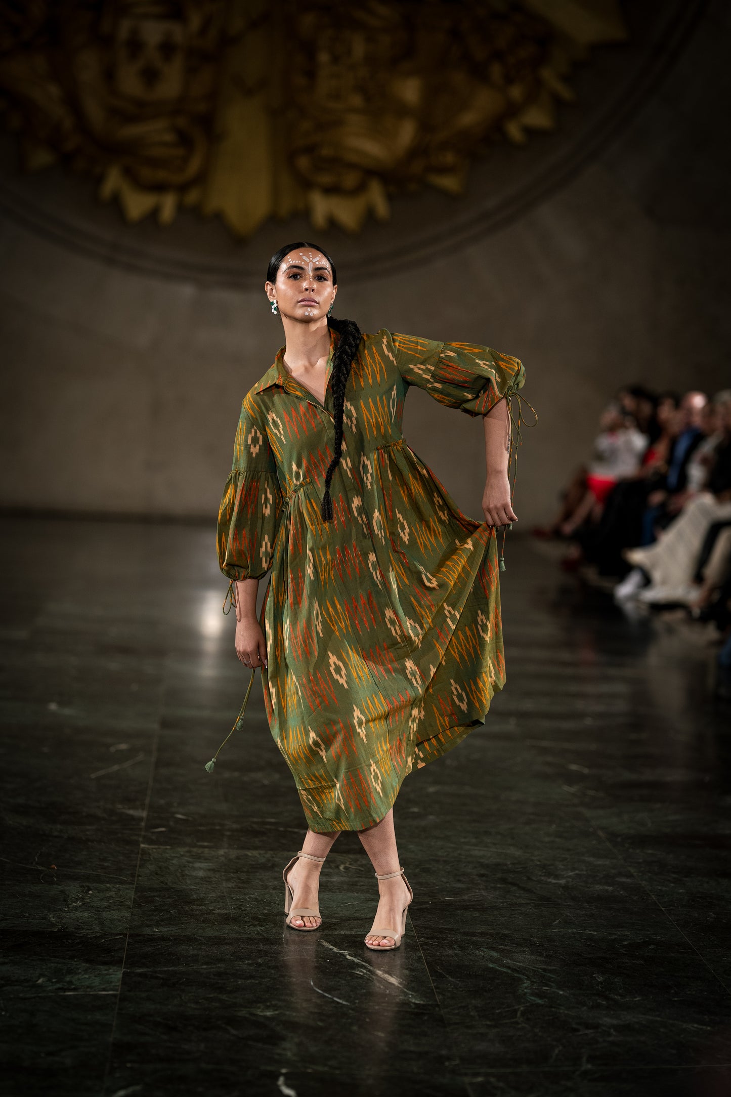 RINDA Handloom Midi Dress
