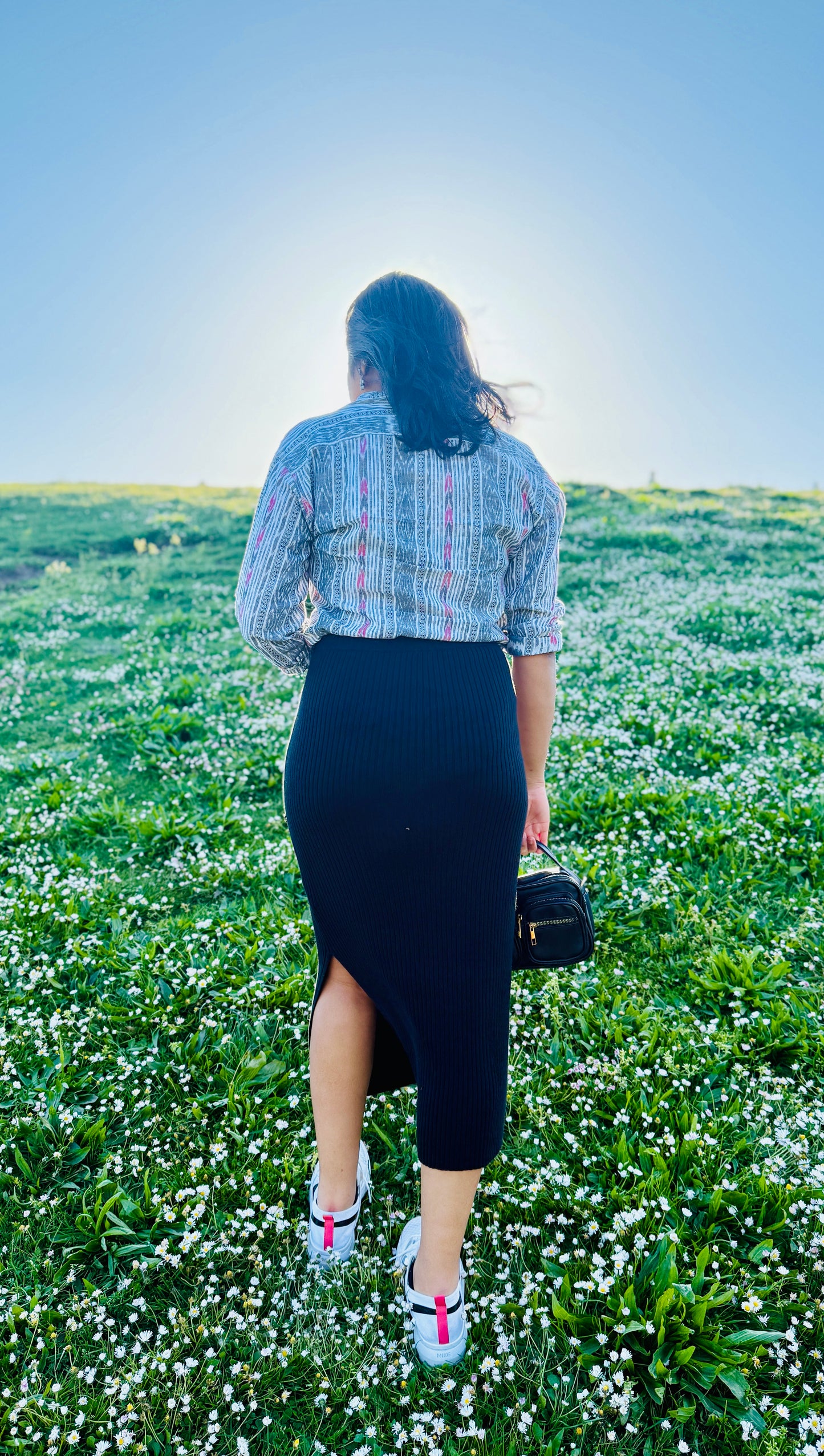 MANMO Pochampally Ikkat Boho Shirt