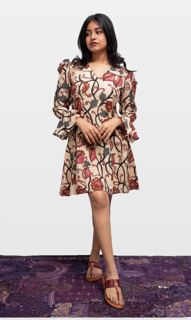 ARU Uppada Cotton Silk Dress