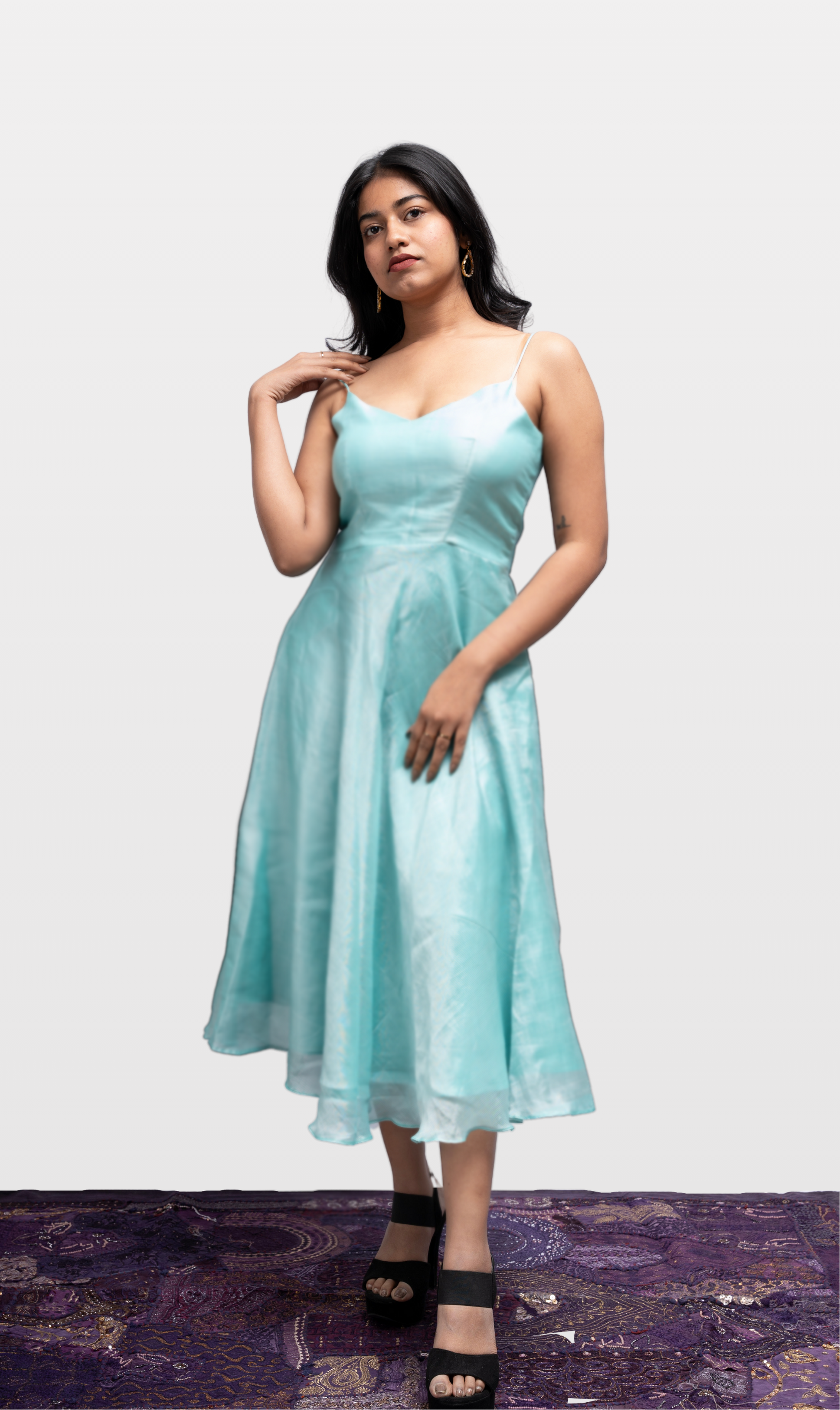 MOHA Mangalagiri Cotton Silk Cocktail Dress House of Leela MOHA Mangalagiri Cotton Silk Cocktail Dress House of Leela